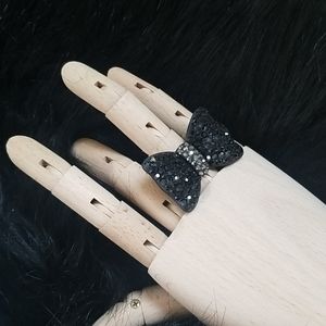 rhinestone bow ring